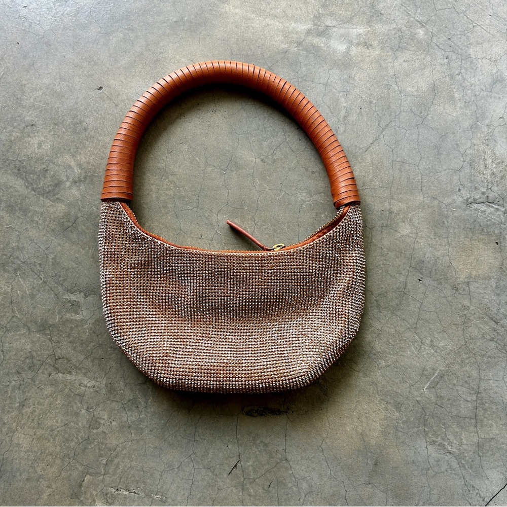 STAUD 🤎 Pepper Crystal Bag in Brown